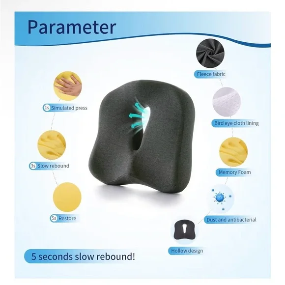 Max & Love Gray Seat Cushion NEW - Picture 5 of 7